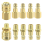 Gold10Pcs Compressed Air Coupling 1/4in BSP Quick Coupling Compressed Air Couplings Compressed Air Hose Coupling Compressed 1