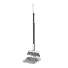 Broom and Dustpan Set with Long Handle, Upright Sweeping for Kitchen Office Lobby Floor Pet Hair