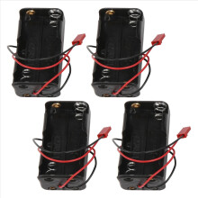 4Pack 6V 4XAA Battery Container Case Holder Pack Box JST Plug Receiver