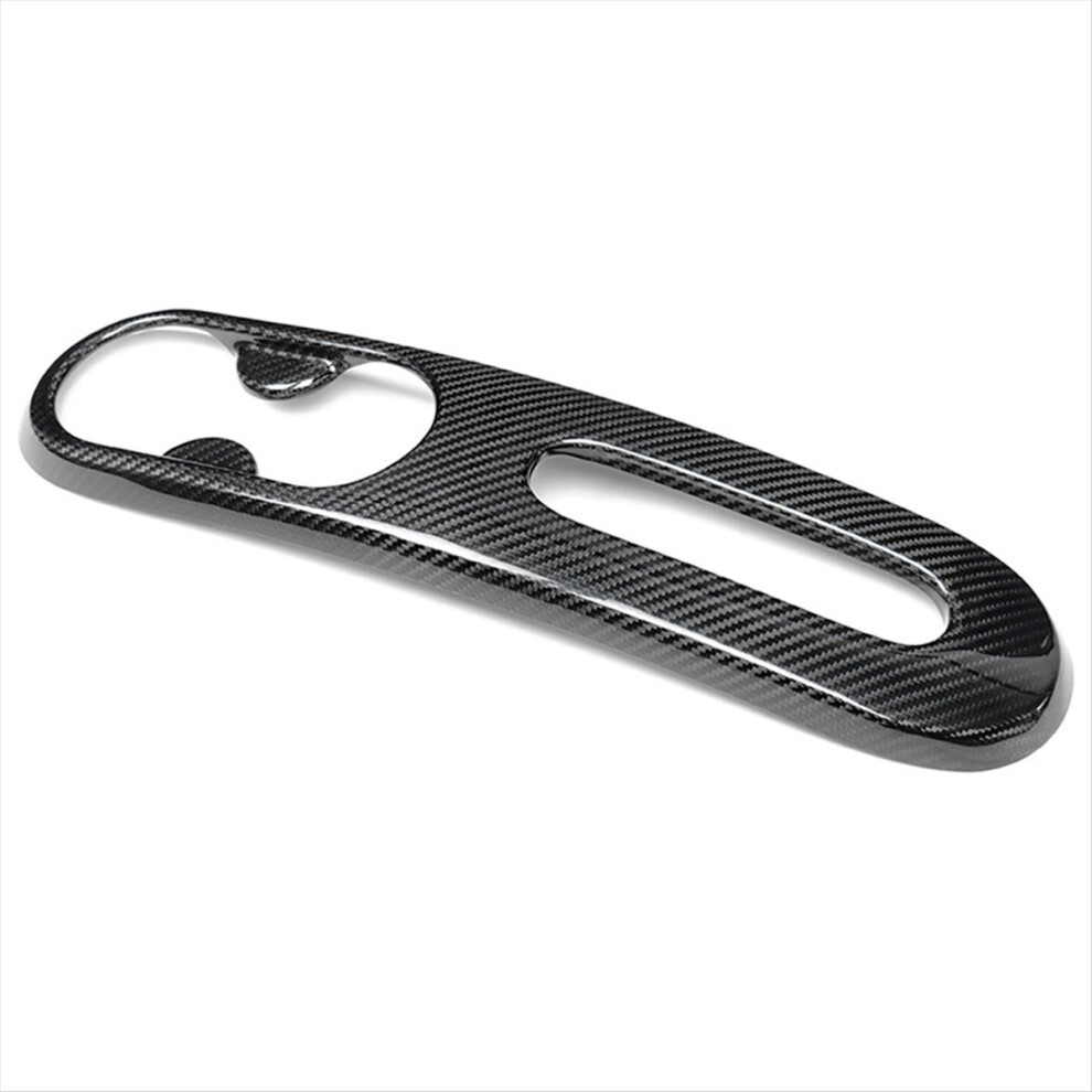 Car Real Carbon Fiber Trim Water Cup Holder Panel Handbrake Sticker Fo 4852424197400