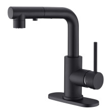 Bar  Prep Bathroom Sink Faucet Pull Out Tap in Brush Nickel Wet and Mini Faucet Black