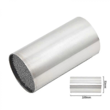Pot d'échappement intermédiaire avant 35-100 mm pour moto avec catalyseur et réducteur de bruit
