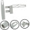 2 Sets Broom Handle Replacement and Dustpan Grip, Easy Install Ergonomic Durable Sweeping Tool 3