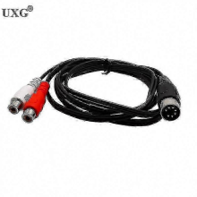 7pin-RCA Female0.5M7 Pin DIN Male to 2 RCA Male/Female Plug Adapter Cable for B&O Old TV Equipment (50cm/150cm/5ft/1.5m)