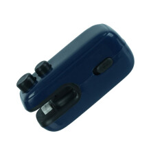 Mini Bag Sealer USB Rechargeable 2 in 1 Snack Bag Sealing and Cutting Tool for Travel Navy Blue
