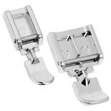 Zipper Foot for Brother Sewing Machines, Set of 2 Slim Universal Clips Compatible with Brother, Singer, Janome Models