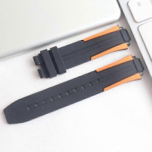 Bracelet en caoutchouc orange pour montre Tissot 1853 Racing T111417A