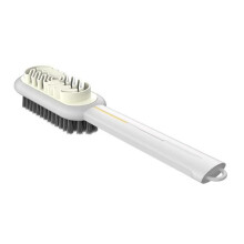 Suede Shoe Brush with Rubber Eraser, DoubleSided Nubuck Cleaning Tool, DualAction Soft Bristles White