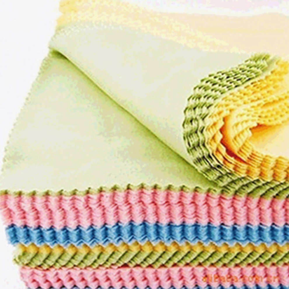 100pcs Microfiber Cleaning Cloth 5.1x5.1in Scratch Reusable for Glasses Camera Lens Phone