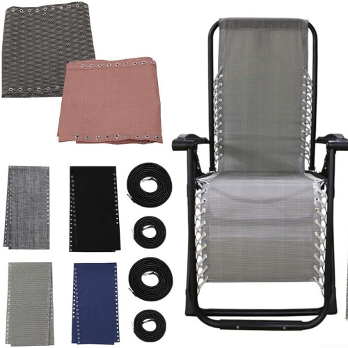 Custom Nylon Fabric Upgrade Kit for Beach Chairs, Complete with Four Essential Support Straps (Coffee) 1