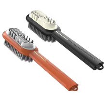Suede Shoe Brush with Rubber Eraser, DualSided Cleaner for Shoes Boots Bags, Removes Scuffs and Stains, 2pcs