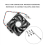 Câble répartiteur PWM 4 broches pour ventilateurs PC, compatible multi-ventilateurs (noir/blanc). 2