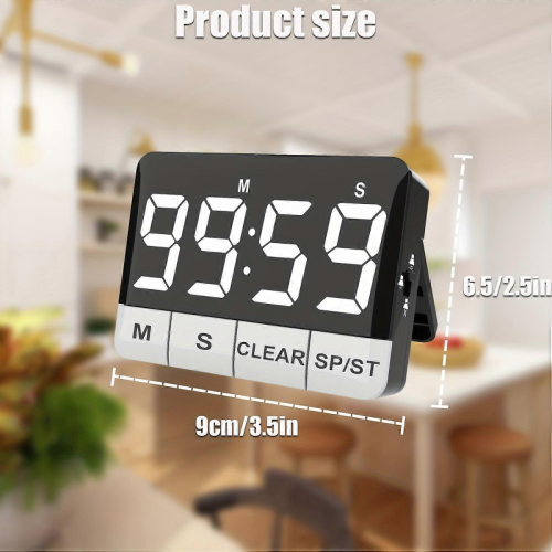 D11pc Outdoor Timer As Loud As An Alarm, Learning Countdown Timer, Kitchen Timer, Alarm Clock And Barbecue Clock 2