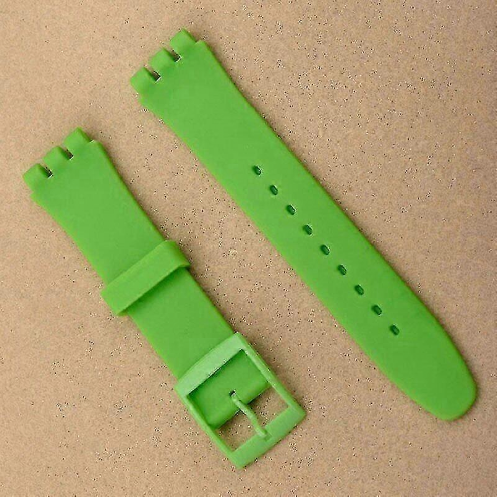 Green16mmsoft 20Mm Tpu Watch Strap Replacement - Silicone Band For Wristwatches 7057162560265