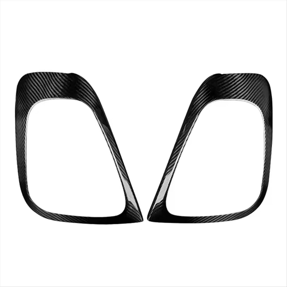 Real Hard Carbon Fiber Sticker Car Rear Tail Frame Cover For 500 Light 4852424100875