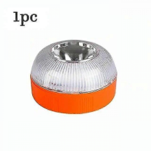 Orange 1 Stück V16 Magnetische Notleuchte Blau/Rot/Orange 2025