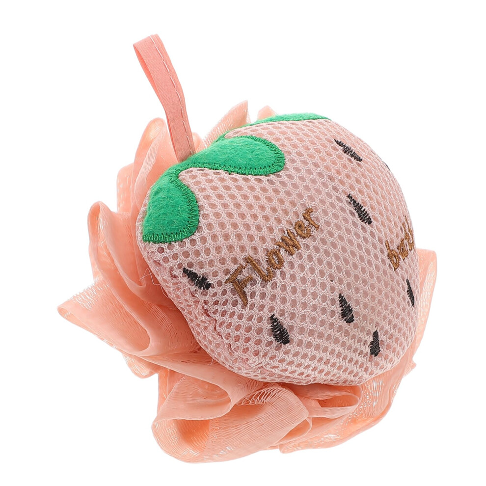 Cartoon Shower Loofah Bath Sponge Pouf with Rich Foam for Adults Full Body Exfoliation