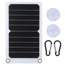 Solarpanel-Ladegerät mit USB-Anschluss, hohe Ausgangsleistung, monokristallines Silizium, leicht, effiziente Umwandlung, wetterfest, kompatibel mit