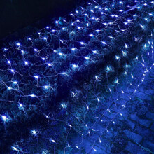 320 Led String Lights 3 X 2m For Festive Decor, Mesh Lights With Timer Function Weather Resistant Connectable Mesh Lights Perfect For Shrubs Grassland