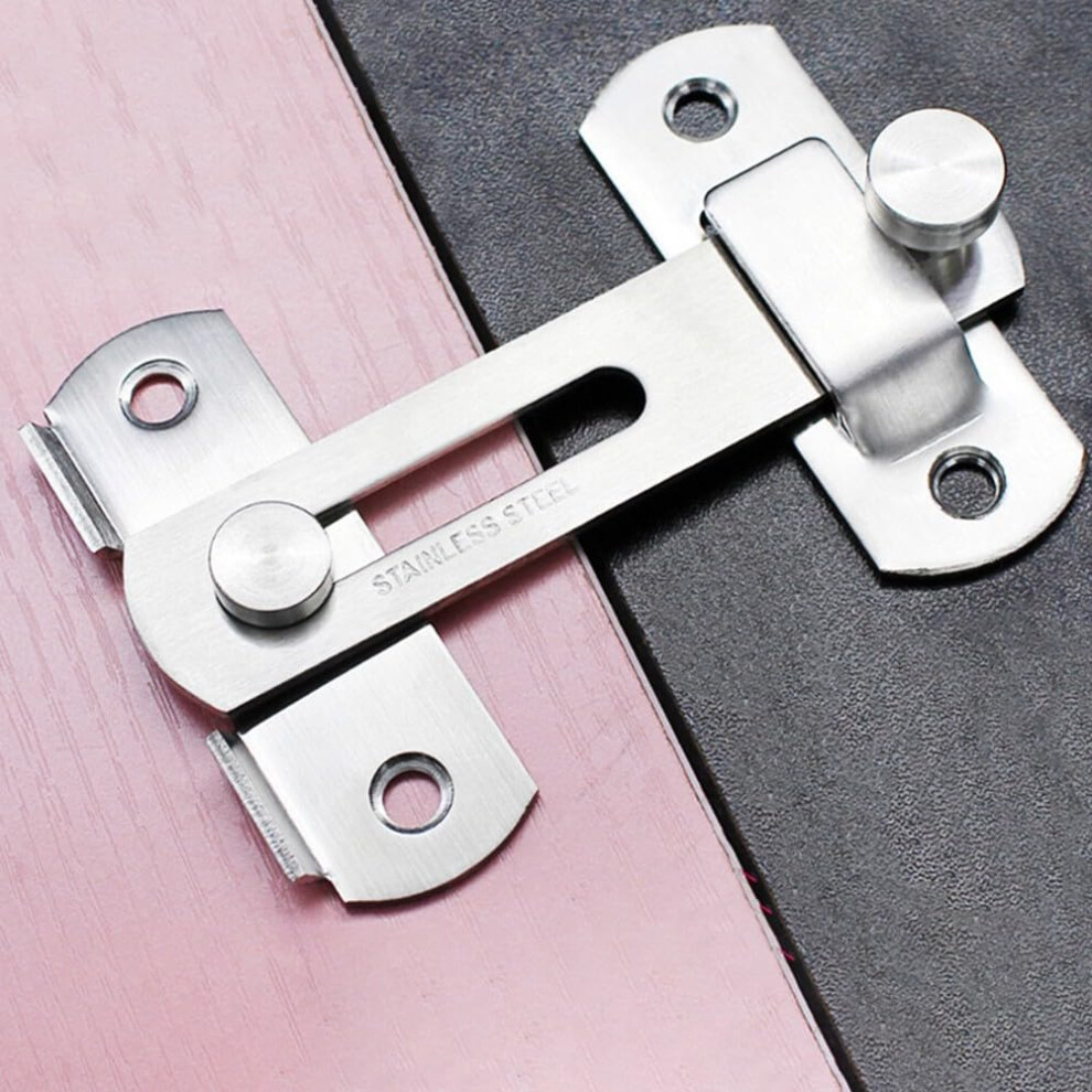 Secure Your Doors With Stainless Steel Hasps Latch, Designed For Robust Security Solutions (Black) 9119770423030