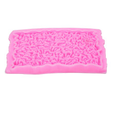 Gekräuselte Fondantform, Silikon-Backmodell zum
