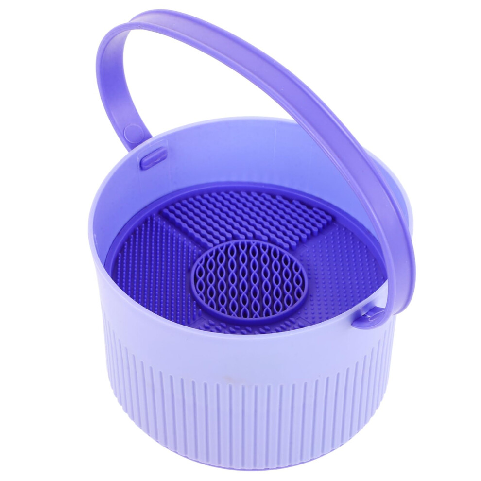 Makeup Brush Cleaner Bowl with Holder for Deep Cleaning Cosmetic Brushes and Beauty Tools