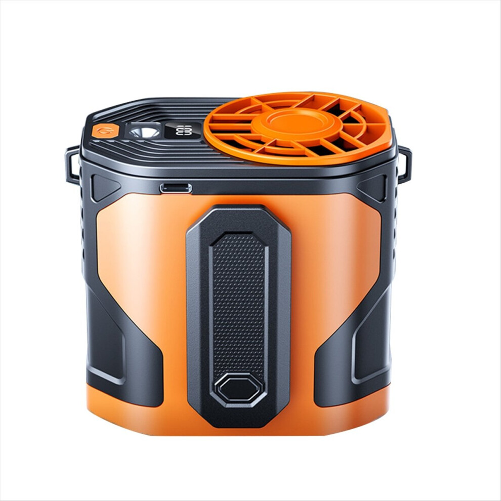 Outdoor Portable Waist Fan Hanging Neck Strong Wind With Power Bank Le 4852424103418
