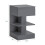 Set di 2 Comodini SoBuy Grigio, 1 Cassetto e 2 Ripiani 3