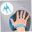 Swimming Paddle Hand Paddle Training Gloves for Beginners Adults Blue 5