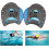 Swimming Paddle Hand Paddle Training Gloves for Beginners Adults Blue 2