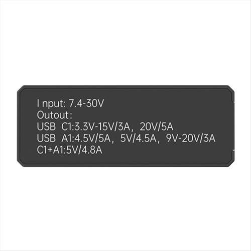 PD100W Adapter with TFT Color Screen Multi-Protocol Fast Charging Sup 2