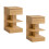 Set di 2 Comodini SoBuy Moderni con Cassetto e Ripiani 1