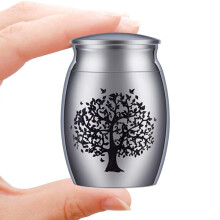 25mm/40mm Stainless Steel Decorative Memorial Keepsake Urns for Human and Pet Ashes, Durable Cremation Urns