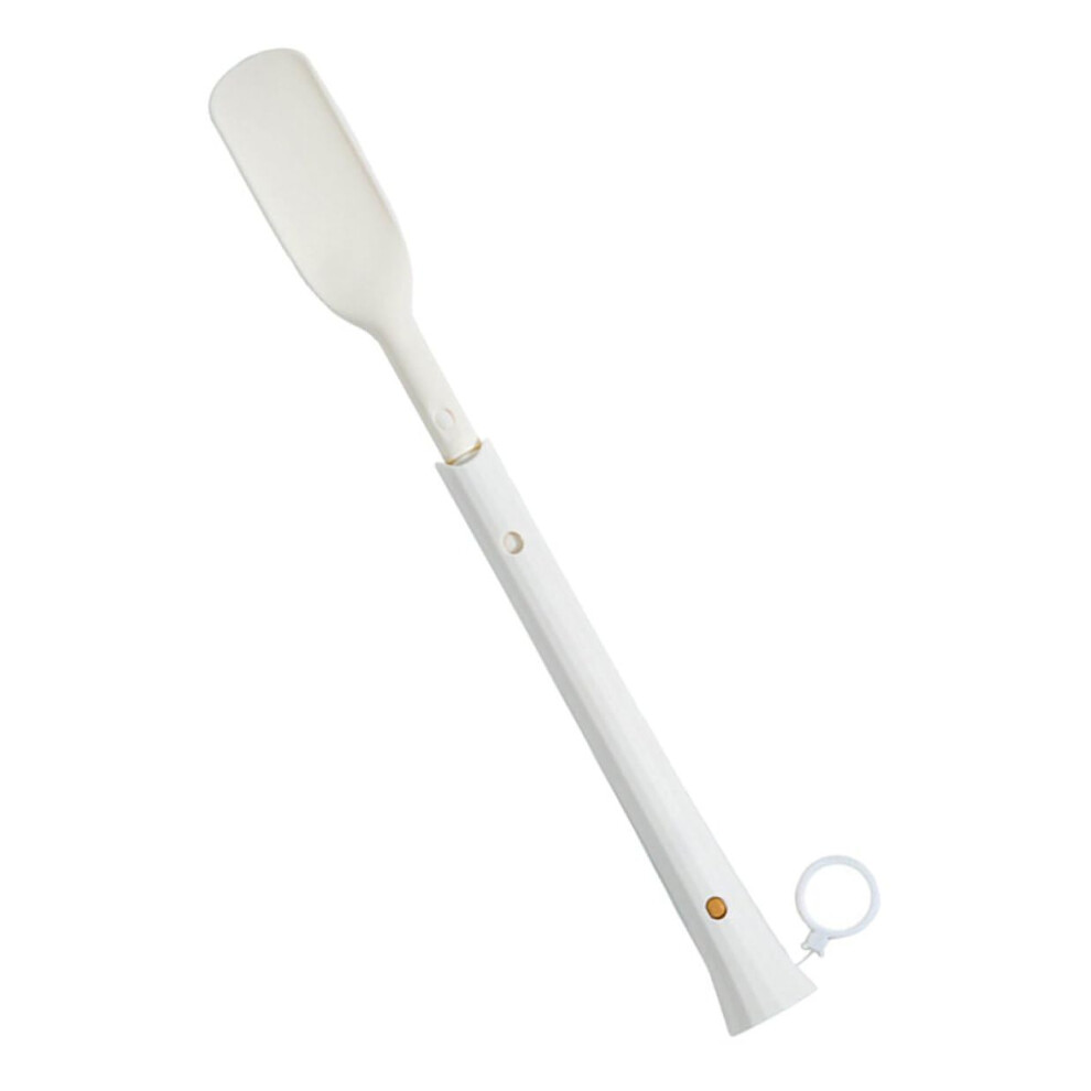 Retractable Long Handle Shoe Horn with Wall Mount Loop Plastic Shoe Lifter for Seniors and Pregnant Women