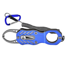 Pinze da pesca multiuso, estrattore di ami, apri anelli, resistenti all'acqua salata, impugnatura ergonomica, cinturino da polso, in lega di