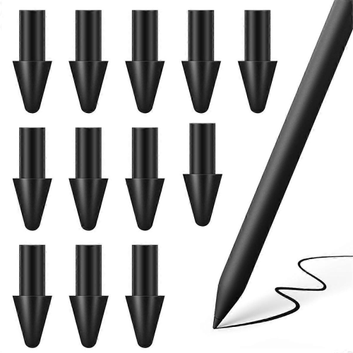 Black12-Pack Replacement Nibs for Remarkable Paper Pro Pen, -Carbon-Filled Tips for Precise Writing & Sk 1