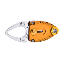 Alicate de pesca com trava anti-perda de corda, design ergonômico em liga de alumínio, cabo antiderrapante que garante firmeza, portátil e