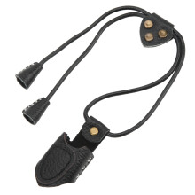 Anel de polegar para arco e flecha em couro, equipamento tradicional para arco, protetor de dedo em latão, ajuste ajustável, leve, confortável,