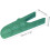Boot Puller with Grooved Scraper for Cowboy, Work and Wader Boots in Cyan Blue 3