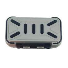 Organizador portátil para equipamentos de pesca, feito de plástico resistente a impactos com vedação de silicone e função de armazenamento