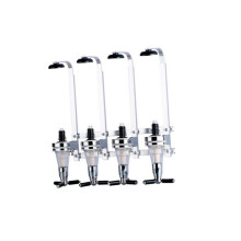 Wall Mounted Wine Dispenser Stand with Aluminum Alloy Bottle Holder for Home Bar Parties Events