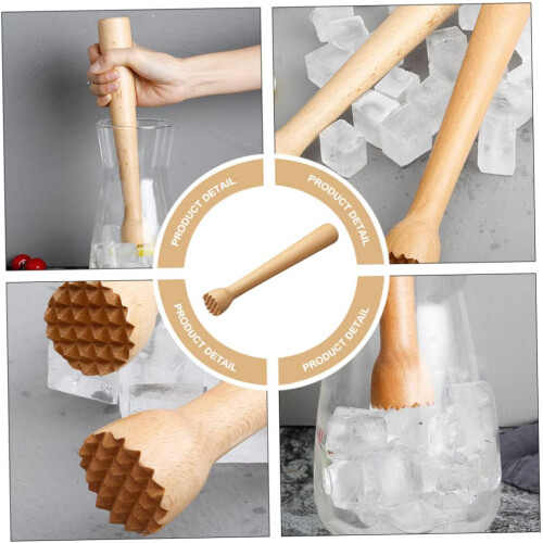 Cocktail Muddler Mixing Stick for Mojitos and Mixed Drinks Home or Bar Use 1pc 1
