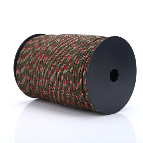 Κορδόνι αλεξίπτωτου Paracord τύπου III Mil Spec, χωρίς χνούδι και λεπτή πλέξη, πολλαπλών