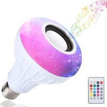 Illuminating Rhythm, Smart Led Bulb With Speaker, Colorful Transformations, App Control For Enhanced Living