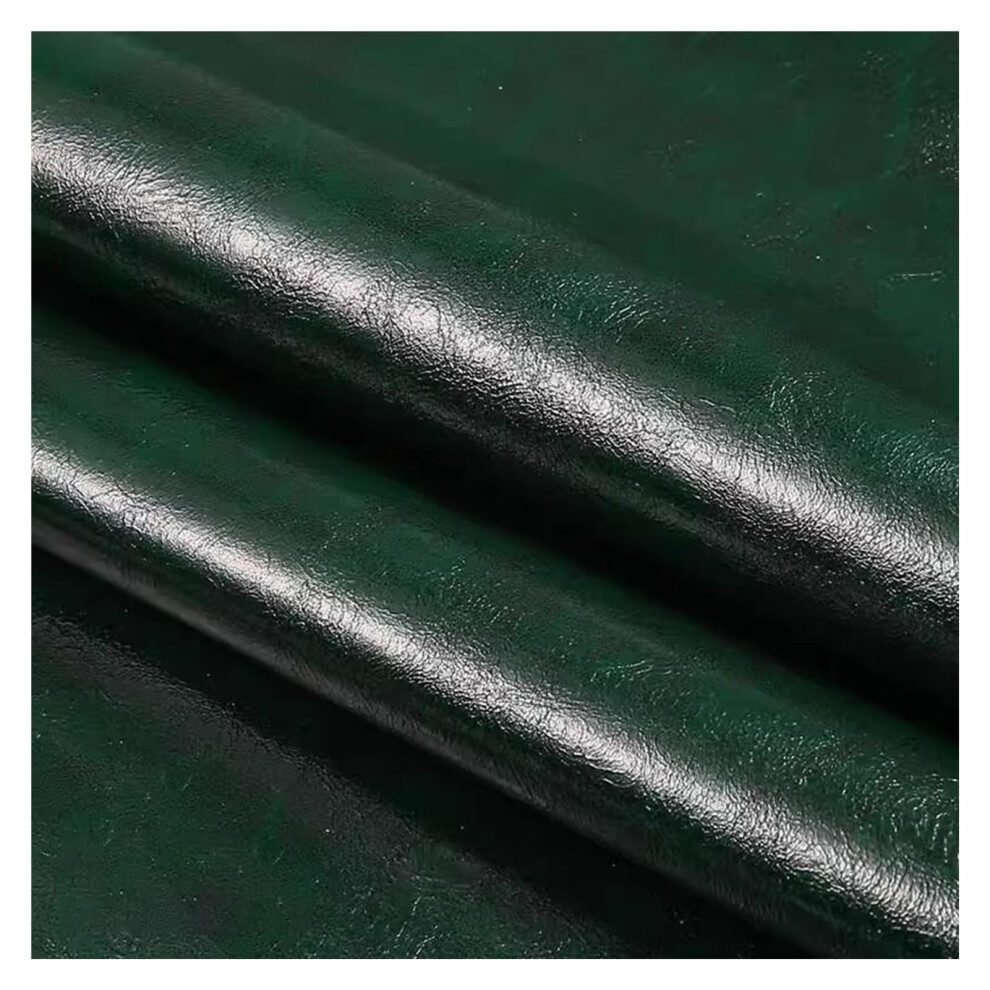 Leather Patch Self Adhesive Vinyl Fabric For Couch, Chair, Car Seat, Blackish Green 9339159863367