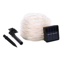 Waterproof Upgrade, Solar Rope Lights For Home And Garden, 50LEDs 22FT Flexible Decoration With 8 Working Modes