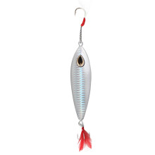 Jig da pesca in acqua salata, ami assist dipinti con colori fluorescenti per diverse specie, esca artificiale in metallo resistente alla corrosione