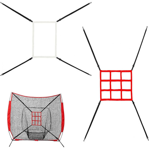 Pitching Targets Practice Accuracy Training Throwing For Hitting Adjustable Hitting Zones Targets Baseball Softball Net 1