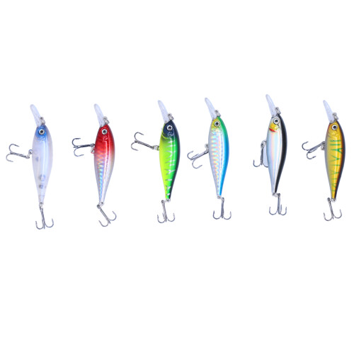 Ανθεκτικό δόλωμα ψαρέματος γλυκού νερού, μέγιστη δράση λάμψης και ουράς, jerkbait