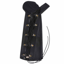 Protetor de braço em couro resistente, proteção para o antebraço, design ergonômico, ajustável, confortável de usar, estilo tradicional,